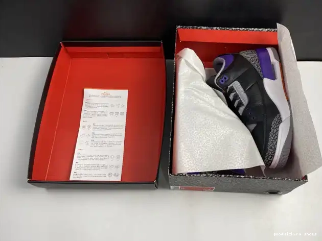 Rep Jordan Air Retro 3 050 CT8532 Black Court Purple 0610